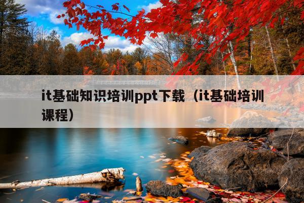 it基础知识培训ppt下载（it基础培训课程）