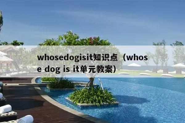 whosedogisit知识点（whose dog is it单元教案）