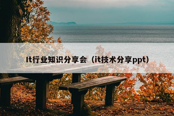 It行业知识分享会（it技术分享ppt）